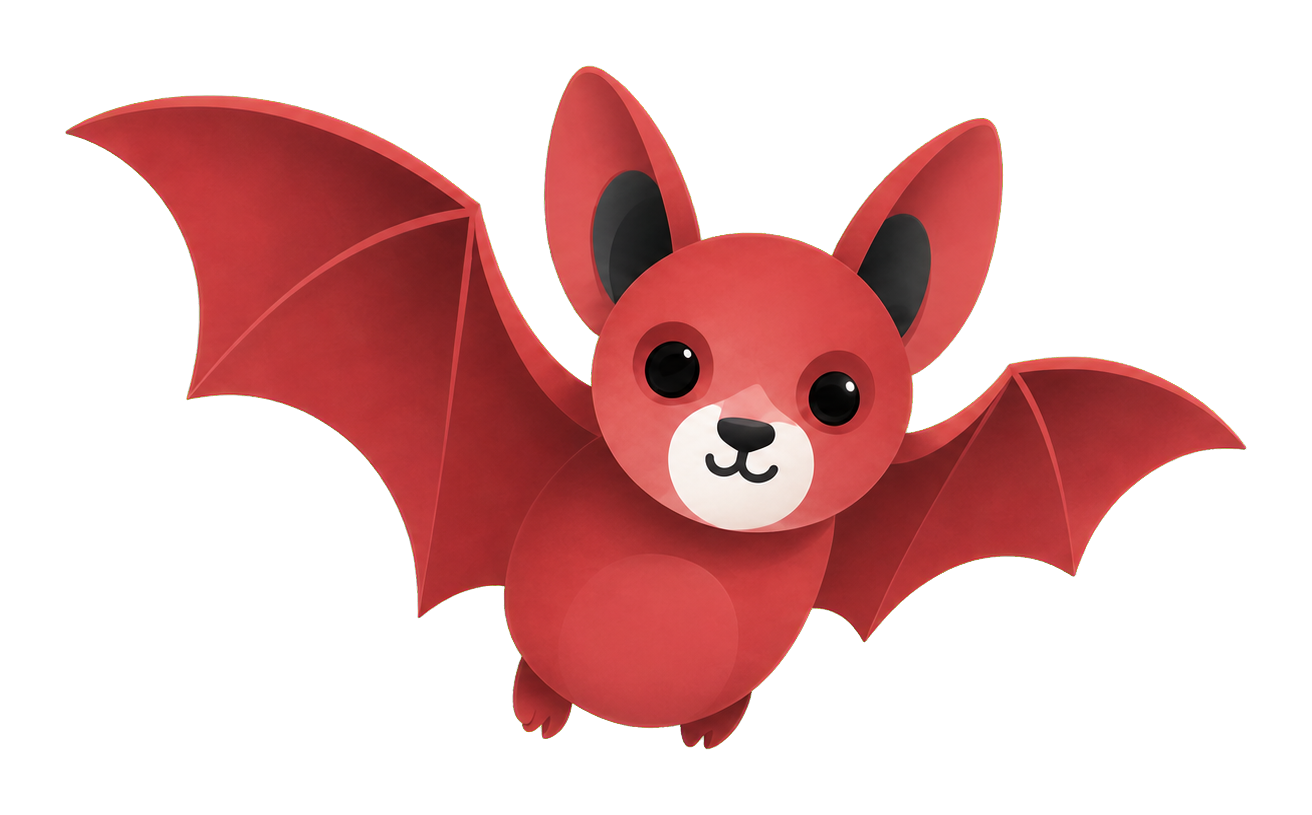 Awake bat representing the BATai research direction