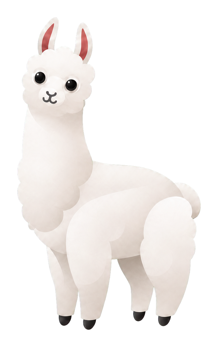 Awake llama representing the LLAMA research direction